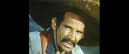 Jose Manuel Martin as Manuel de Losa, the Mexican bandit who holds the key to clearing Roy Dexter in Four Dollars for Revenge (1966)