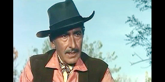Jose Nieto as Sam Burnett, a father who won't accept an Indian as a son-in-law in Man from the Cursed Valley (1964)