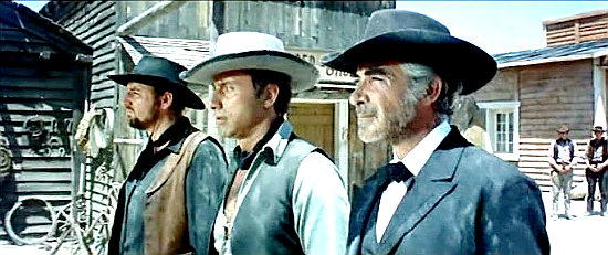 Led by Gregory (Raf Baldassarre, middle), the Lassisters march toward a showdown in Dead Men Don't Count (1968)