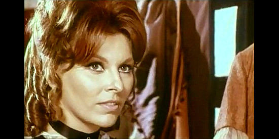 Loredana Nusciak as Ann Bower, whose dalliance with Chaliko causes problems for both of them in Vengeance for Vengeance (1968)