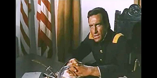 Mariano Vidal Molina as Maj. Harvey Brooks, confronting Capt. O'Hara  in The Secret of Captain O'Hara (1968)