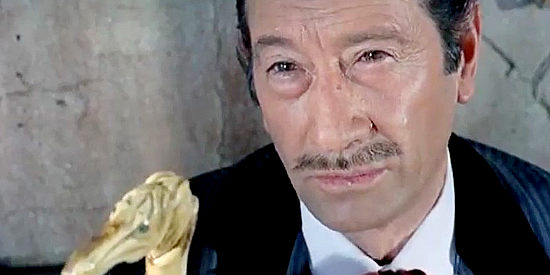 Miguel Del Castillo as Baxter, the man expected to turn gold into cash in Matalo (1970)
