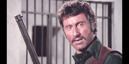 Raf Baldassare as the Silver Town Sheriff eager to help Jeff Sullivan bring Glenn Kovacs to justice in And the Crows Will Dig Your Grave (1972)