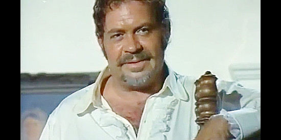 Roberto Camardiel as Don Diego, questioning the likelihood of a woman being loyal in Challenge of the McKennas (1970)