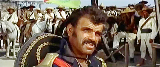 Tano Cimarosa as Gen. Valiente, the Mexican bandit leader in Death on a High Mountain (1969)
