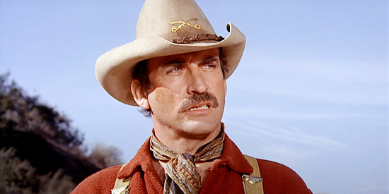 James Sikking as Capt. Andy Hayes, recruited for his knowledge of battle strategy in The Magnificent Seven Ride! (1972)