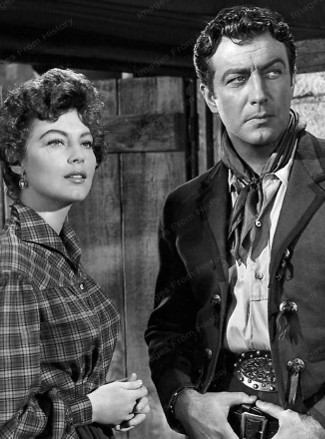 Ava Gardner as Cordelia Cameron and Robert Taylor as Rio in Ride ...