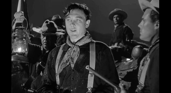 Ben Johnson as Trooper Travis Tyree, wanted in Texas, valued as a cavalryman in Rio Grande (1950)