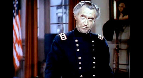 Eddy Waller as Gen. William Sherman, desperate to keep Gatling guns from the Sioux in Cavalry Scout (1951)