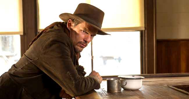 Ethan Hawke as Paul in In the Valley of Violence (2016)