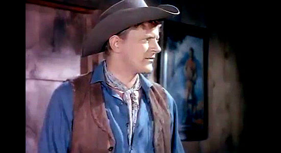 James Arness as Barth, one of Martin Gavin's henchmen in Cavalry Scout (1951)