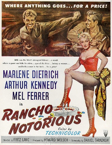 Rancho Notorious (1952) poster