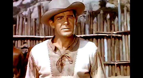 Rod Cameron as Kirby Frye, trying his best to prevent more killing in Cavalry Scout (1951)