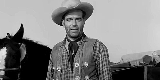 Douglas Kennedy as Sgt. Marlowe, responsible for getting 300 repeating rifles through Indian territory in Massacre Canyon (1954)