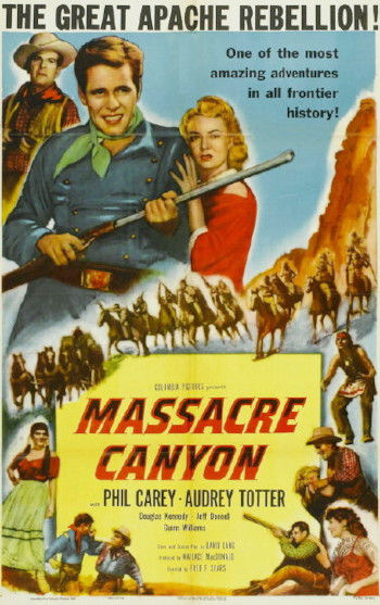 Massacre Canyon (1954) poster
