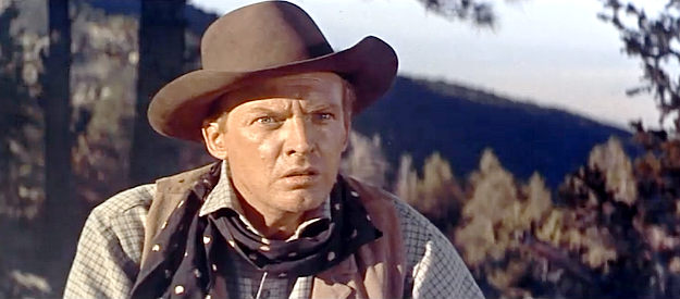 Arthur Kennedy as Vic Hansbro, at odds with Dave Waggoman again in The Man from Laramie (1955)