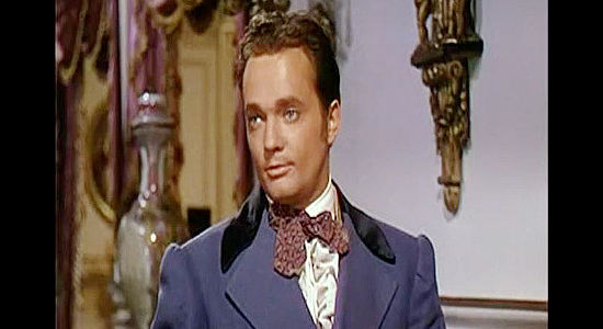 Douglas Dick as Narcisse de Bornay, brother of Judalon and a friend of Jim Bowie's in The Iron Mistress (1952)