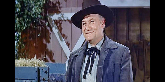 Emile Meyer as businessman Matt MacGuire, making an offer to buy Martha's ranch in King of the Wild Stallions (1959)