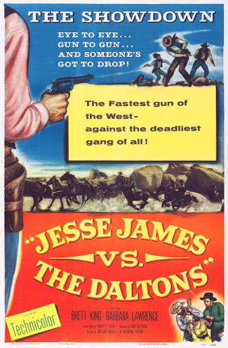 Jesse James vs. the Daltons (1954) poster