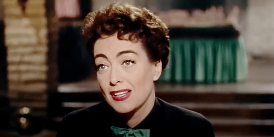 Joan Crawford as Vienna, waiting for the railroad to come in Johnny Guitar (1954)