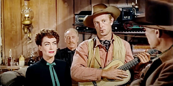 Joan Crawford as Vienna with Sterling Hayden as Johnny Guitar in Johnny Guitar (1954)
