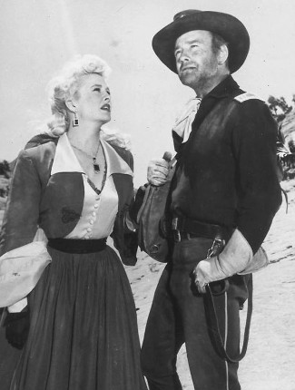 Marilyn Maxwell as Cherry with Lew Ayres as Capt. Hunt in New Mexico (1951)