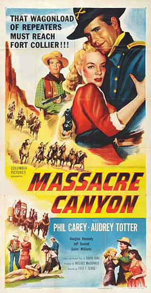 Massacre Canyon (1954) poster