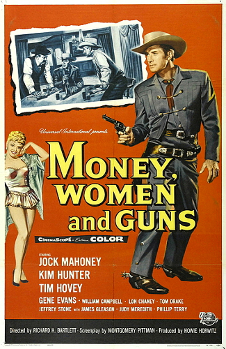 Money, Women and Guns (1958) poster