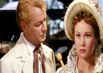 Alan Ladd as Jim Bowie and Virginia Mayor as Judalon in The Iron Mistress (1952)