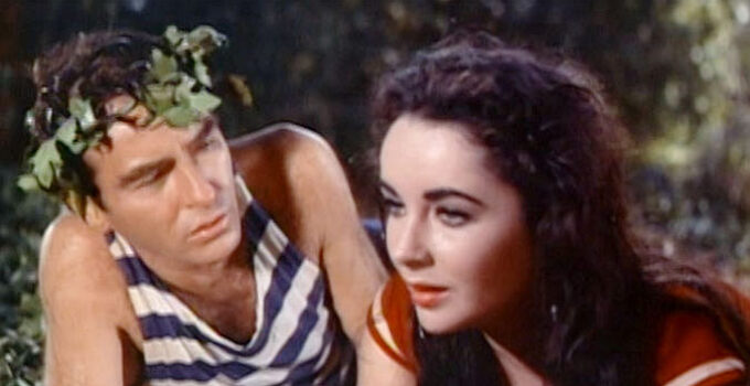 Elizabeth Taylor as Susanna telling John Shawnessy (Montgomery Clift) she'll have to return to Georgia in Raintree County (1957)