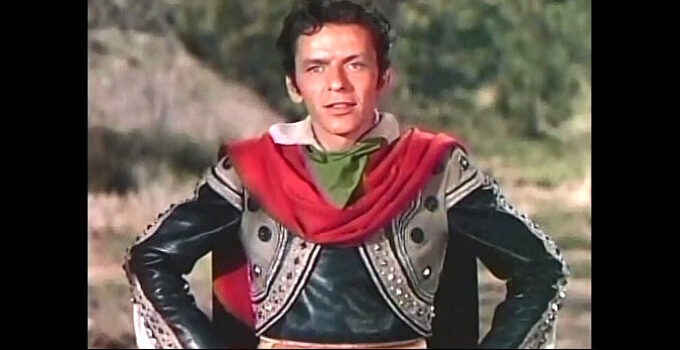 Frank Sinatra as Ricardo, the new Kissing Bandit, in The Kissing Bandit (1948)