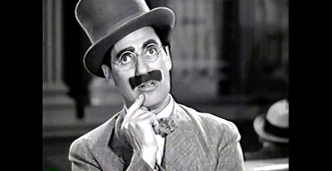 Groucho Marx as S. Quentin Quade in Go West (1940)