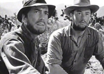 Humphrey Bogart as Dodds and Tim Holt as Curtin learning what they’ve found is fool’s gold in The Treasure of the Sierra Madre (1948)