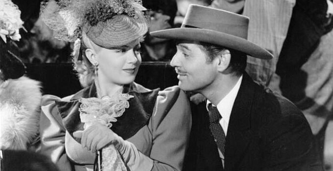 Lana Turner as Lucy Cotton and Clark Gable as Candy Johnson in Honky Tonk (1941)