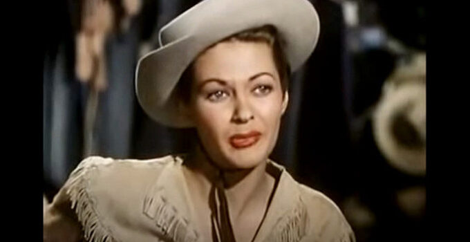 Yvonne De Carlo as Calamity Jane in Calamity Jane and Sam Bass (1949)