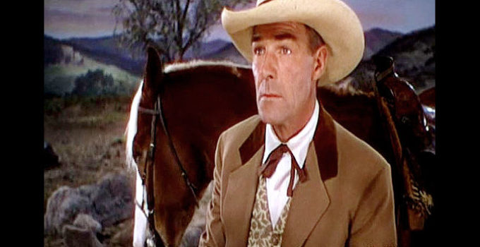 PROMO -- Randolph Scott as Maj. Ransome Callicut, an undercover government agent work to root out corruption in early California in The Man Behind the Gun (1952)
