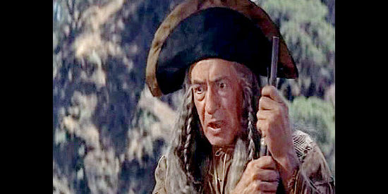 Ralph Moody as Shandak, the aging Indian who lives with the Cherne and watches over Mary Stuart in Many Rivers to Cross (1955)
