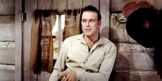 Scott Brady as The Dancing Kid, a man capable of reminding Emma that she's a woman in Johnny Guitar (1954)