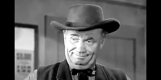 Walter Sande as Marshal Ellison, on hand to make sure their are no problems during Benjie's trial in The Iron Sheriff (1957)