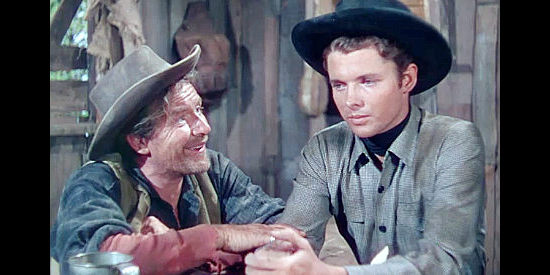 Will Greer as O'Fallon with Audie Murphy as Billy the Kid in The Kid from Texas (1950)