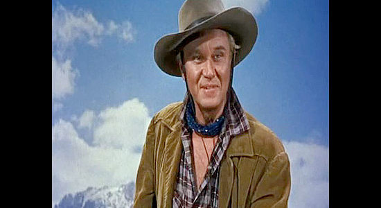 David Brian as Austin McCool, the man getting inside information on the route taken by Union troops in Springfield Rifle (1952)