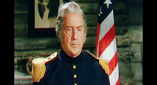 Fay Roope as Zachary Taylor, presiding over Lt. Lance Caldwell's court martial trial in Seminole (1953)