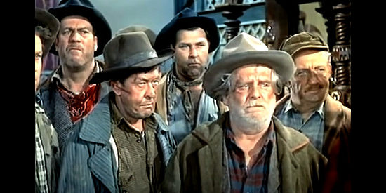 Forrest Lewis as Banty Jones and Wallace Ford as Flapjack Simms, two prospectors trying to hold onto their mine in The Spoilers (1956)