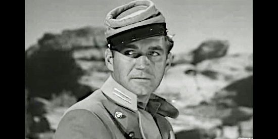 Forrest Tucker as Lt. Brian Culver, the Confederate officer who becomes Carl Miller's enemy in San Antone (1953)