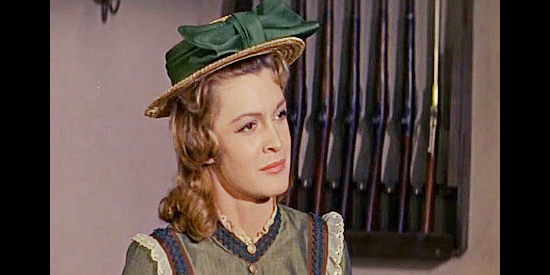 Gail Kobe as Katy Porter, the good girl who refuses to lose faith in Chip Coburn in Gunsmoke in Tucson (1958)