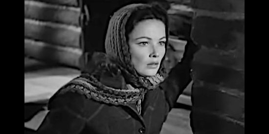 Gene Tierney as Marica, engaged to marry a man with a secret past in The Secret of Convict Lake (1951)