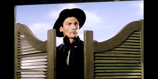 Jack Palance as Jack Wilson, the fast gun Ryker imports from Cheyenne in Shane (1953)