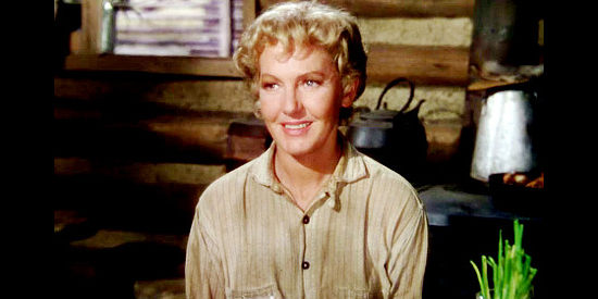 Jean Arthur as Marian Starrett, Joe's wife, opposed to violence and fearful for her husband's safety in Shane (1953)