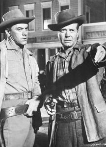 John Ireland as Johnny Ringo and Lyle Bettger as Ike Clanton in ...