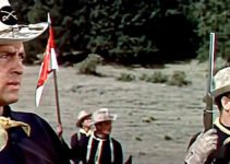 Dale Robertson as Maj. Robert Parrish, sympathetic to the plight of the Sioux in Sitting Bull (1954)